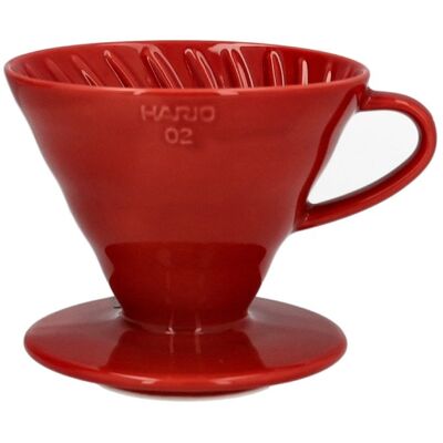 Ceramiczny Drip Hario V60-02 - Czerwony Ceramiczny Drip Hario V60-02 - Czerwony