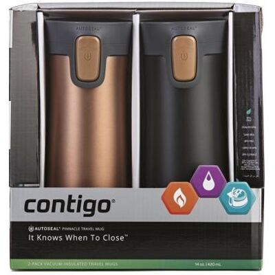 Contigo - Pinnacle - 420 ml - 2-pack - Kubek termiczny Contigo - Pinnacle - 420 ml - 2-pack - Kubek termiczny