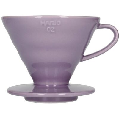 Ceramiczny Drip HarioV60-02 - Fioletowy Ceramiczny Drip HarioV60-02 - Fioletowy