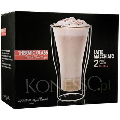 Luigi Bormioli Podwójne ścianki termos - 340ml - 2 sztuki Luigi Bormioli Podwójne ścianki termos - 340ml - 2 sztuki