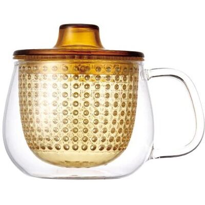 Kinto UNITEA Żółty Kubek - Infuzor i Pokrywka 350ml Kinto UNITEA Żółty Kubek - Infuzor i Pokrywka 350ml