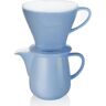 Melitta zestaw Porcelanowy Drip 1X4 + dzbanek 0,6l - Błękitny