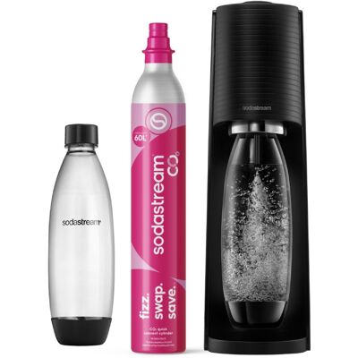 Saturator do wody gazowanej SodaStream Terra - Czarny zestaw startowy Saturator do wody gazowanej SodaStream Terra - Czarny zestaw startowy