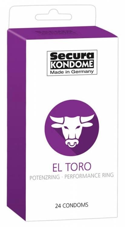 Secura Prezerwatywy Secura El Toro z Pierścieniem Erekcyjnym (1op./ 24szt.)   100% ORYGINAŁ  DYSKRETNA PRZESYŁKA