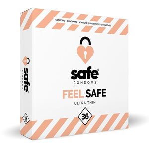 Safe Prezerwatywy SAFE - Condoms Ultra Cienkie  (1 op./ 36szt.)   100% ORYGINAŁ  DYSKRETNA PRZESYŁKA
