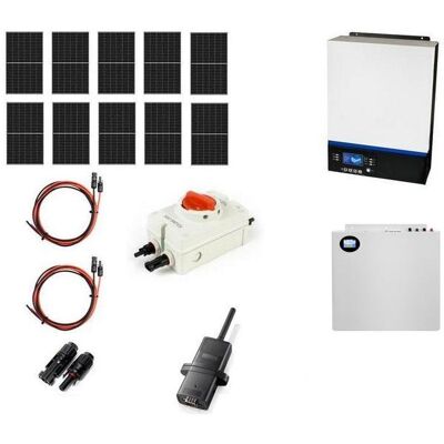 AZO DIGITAL Hybrydowy zestaw solarny off-grid ESB-10kW-48 MPPT 10xPV Mono bateria Slim 5kWh AZO DIGITAL Hybrydowy zestaw solarny off-grid ESB-10kW-48 MPPT 10xPV Mono bateria Slim 5kWh