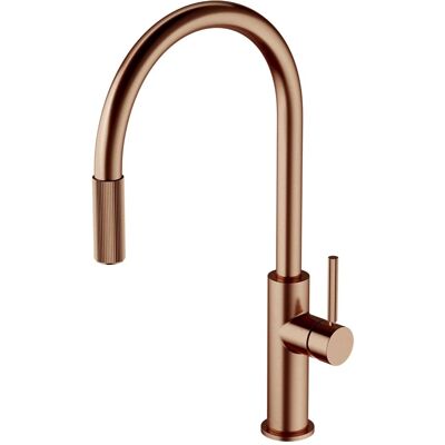Omnires Switch bateria kuchenna z wyciąganą wylewką z zestawem filtrującym miedź szczotkowana SW9059-FD1CPB Omnires Switch bateria kuchenna z wyciąganą wylewką z zestawem filtrującym miedź szczotkowana SW9059-FD1CPB