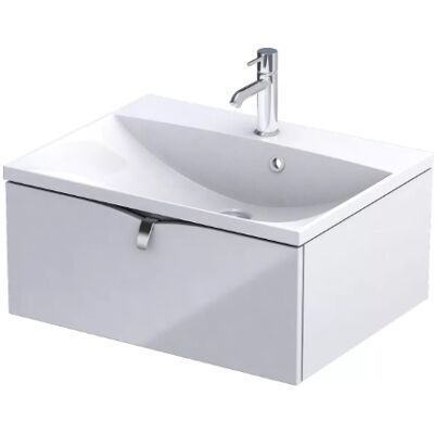Oristo Siena szafka podumywalkowa wisząca 60x25x45cm biały połysk OR45-SD1S-60-1 Oristo Siena szafka podumywalkowa wisząca 60x25x45cm biały połysk OR45-SD1S-60-1