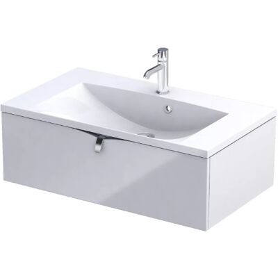 Oristo Siena szafka podumywalkowa wisząca 80x25x45cm biały połysk OR45-SD1S-80-1 Oristo Siena szafka podumywalkowa wisząca 80x25x45cm biały połysk OR45-SD1S-80-1