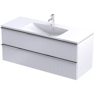 Oristo Etna szafka podumywalkowa wisząca Ryflowana 120x50x45 biały mat OR52-SD2S-120-2R Oristo Etna szafka podumywalkowa wisząca Ryflowana 120x50x45 biały mat OR52-SD2S-120-2R