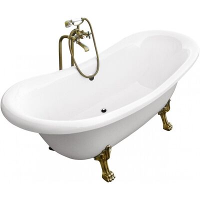 Besco Amelia Wanna - 190x77 - Biała, Złote nogi lwa Besco Amelia Wanna - 190x77 - Biała, Złote nogi lwa