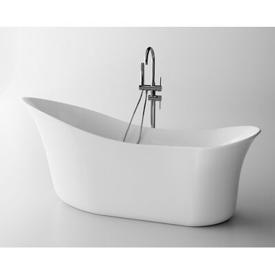 ScandiBath Mimir wanna wolnostojąca 180x86cm + syfon klik-klak Q156A-1800 ScandiBath Mimir wanna wolnostojąca 180x86cm + syfon klik-klak Q156A-1800