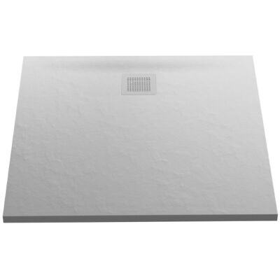 New Trendy Mori brodzik kwadratowy z konglomeratu 90x90x3 cm szary B-0395 New Trendy Mori brodzik kwadratowy z konglomeratu 90x90x3 cm szary B-0395