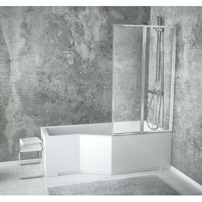 Besco PAP-2S - 2 skrzydła - 80x140cm - Parawan prysznicowy Besco PAP-2S - 2 skrzydła - 80x140cm - Parawan prysznicowy