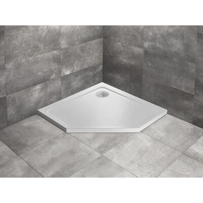 Radaway Doros Pt Stone brodzik pięciokątny 100x100x5cm biały SDRPT1010-01-04S Radaway Doros Pt Stone brodzik pięciokątny 100x100x5cm biały SDRPT1010-01-04S