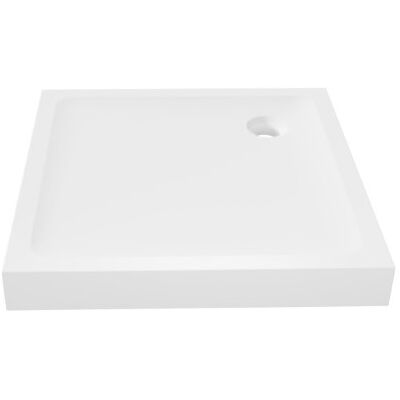 Kwadratowa Płyta Prysznicowa Moon - 80x80cm - Biały - Z Syfonem Kwadratowa Płyta Prysznicowa Moon - 80x80cm - Biały - Z Syfonem