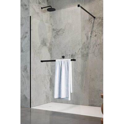 Radaway Modo New Black II z wieszakiem kabina Walk-in 90x200 czarny mat/szkło przejrzyste 389094-54-01W Radaway Modo New Black II z wieszakiem kabina Walk-in 90x200 czarny mat/szkło przejrzyste 389094-54-01W