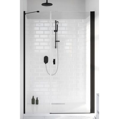 Radaway Nes 8 Black Dws I drzwi wnękowe 120cm W1 prawe czarny mat szkło przejrzyste 10078120-54-01R/10078111-01-01 Radaway Nes 8 Black Dws I drzwi wnękowe 120cm W1 prawe czarny mat szkło przejrzyste 10078120-54-01R/10078111-01-01