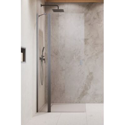 Radaway Nes KDD II Brushed Nickel kabina walk-in 80cm lewa szczotkowany nikiel szkło przejrzyste 10031080-91-01L Radaway Nes KDD II Brushed Nickel kabina walk-in 80cm lewa szczotkowany nikiel szkło przejrzyste 10031080-91-01L
