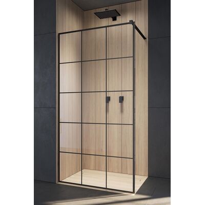 Radaway Modo X Black II Factory kabina Walk-in 75x200 szkło 10mm 389275-54-55 Radaway Modo X Black II Factory kabina Walk-in 75x200 szkło 10mm 389275-54-55