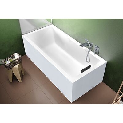 Kostka Rethink Cubic od Riho - Prostokątna, 180x90 cm, Biała Kostka Rethink Cubic od Riho - Prostokątna, 180x90 cm, Biała