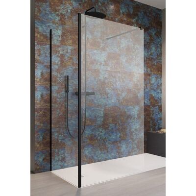 Radaway Czarna Kabina Prysznicowa Walk-in - 140x100 - Szkło & Czarny Radaway Czarna Kabina Prysznicowa Walk-in - 140x100 - Szkło & Czarny