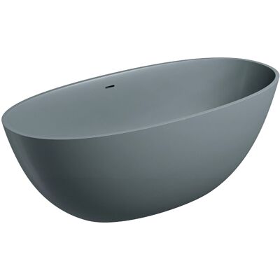 Omnires Shell M+ wanna wolnostojąca z przelewem 160x75 cm ash grey mat SHELLWWZPAG Omnires Shell M+ wanna wolnostojąca z przelewem 160x75 cm ash grey mat SHELLWWZPAG