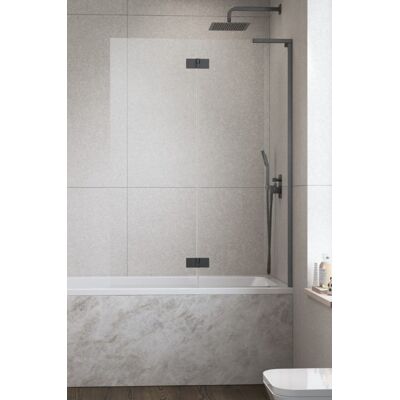 Radaway Essenza 8 SL Brushed GunMetal PND II parawan nawannowy 120cm prawy szczotkowany grafit/przejrzyste 10500120-92-01R Radaway Essenza 8 SL Brushed GunMetal PND II parawan nawannowy 120cm prawy szczotkowany grafit/przejrzyste 10500120-92-01R