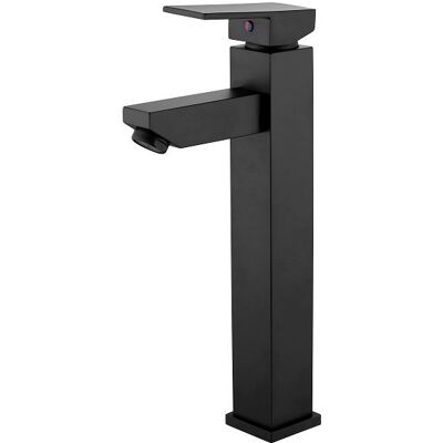 Besco Modern I bateria umywalkowa wysoka czarny mat BU-MI-CZ Besco Modern I bateria umywalkowa wysoka czarny mat BU-MI-CZ