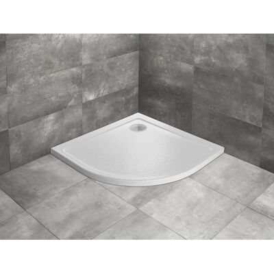Radaway Doros A Stone brodzik półokrągły 80x80cm biały SDRA8080-01-04S Radaway Doros A Stone brodzik półokrągły 80x80cm biały SDRA8080-01-04S