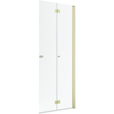 Radaway Nes 6 KDD B Brushed Light Gold kabina walk-in 80cm prawa szczotkowane jasne złoto szkło przejrzyste 10024080-98-01R Radaway Nes 6 KDD B Brushed Light Gold kabina walk-in 80cm prawa szczotkowane jasne złoto szkło przejrzyste 10024080-98-01R
