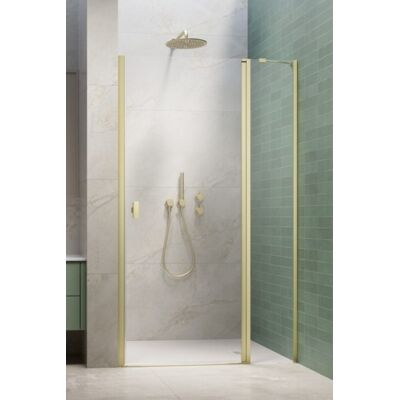 Radaway Nes Brushed Light Gold Dwj II Drzwi wnękowe 100cm prawe szczotkowane jasne złoto szkło przejrzyste 10036100-98-01R Radaway Nes Brushed Light Gold Dwj II Drzwi wnękowe 100cm prawe szczotkowane jasne złoto szkło przejrzyste 10036100-98-01R