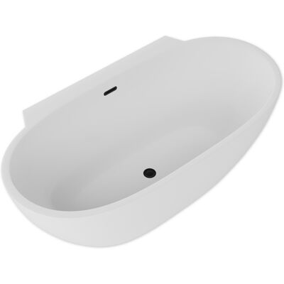 ScandiBath Mandal wanna wolnostojąca/przyścienna z korkiem i przelewem CZARNYM 170x85cm Q360S-1701OEMBL ScandiBath Mandal wanna wolnostojąca/przyścienna z korkiem i przelewem CZARNYM 170x85cm Q360S-1701OEMBL