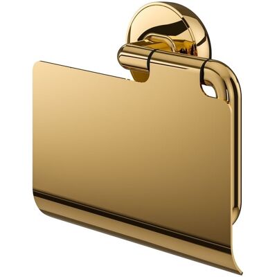 Tiger Cooper Gold Uchwyt na papier toaletowy z klapką złoty 800553 Tiger Cooper Gold Uchwyt na papier toaletowy z klapką złoty 800553