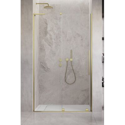 Radaway Furo SL Brushed Gold DWJ drzwi prysznicowe 90cm lewe szczotkowane złoto 10307472-99-01L/10110430-01-01 Radaway Furo SL Brushed Gold DWJ drzwi prysznicowe 90cm lewe szczotkowane złoto 10307472-99-01L/10110430-01-01