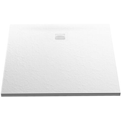 New Trendy Mori brodzik konglomeratowy kwadratowy 90x90x3 cm biały B-0433 New Trendy Mori brodzik konglomeratowy kwadratowy 90x90x3 cm biały B-0433