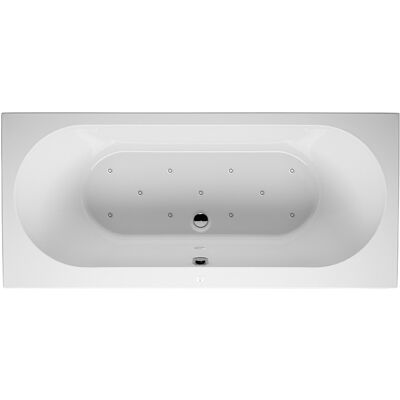 RIHO Biała prostokątna wanna z systemem powietrznym - 180x80x53cm RIHO Biała prostokątna wanna z systemem powietrznym - 180x80x53cm