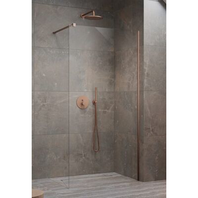 Radaway Modo X Brushed Copper II kabina Walk-in 50x200 szczotkowana miedź/przejrzyste 10mm 389254-93-01 Radaway Modo X Brushed Copper II kabina Walk-in 50x200 szczotkowana miedź/przejrzyste 10mm 389254-93-01