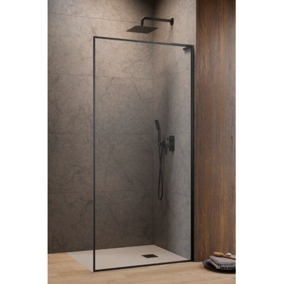 Radaway Modo F SL Brushed Gunmetal II kabina Walk-in 80x201,6cm prawa Szczotkowany Grafit szkło przejrzyste 10419084-92-01R Radaway Modo F SL Brushed Gunmetal II kabina Walk-in 80x201,6cm prawa Szczotkowany Grafit szkło przejrzyste 10419084-92-01R