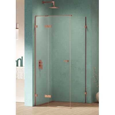 New Trendy Eventa Copper Shine kabina prysznicowa kwadratowa 80x80x200 cm lewa przejrzyste miedź połysk EXK-6371 New Trendy Eventa Copper Shine kabina prysznicowa kwadratowa 80x80x200 cm lewa przejrzyste miedź połysk EXK-6371