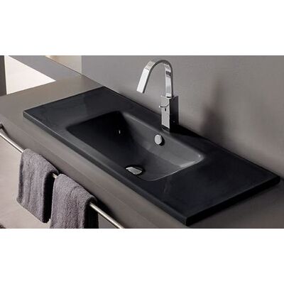 Bathco Montevideo Negro umywalka 81x46cm wpuszczana 4012NEG Bathco Montevideo Negro umywalka 81x46cm wpuszczana 4012NEG