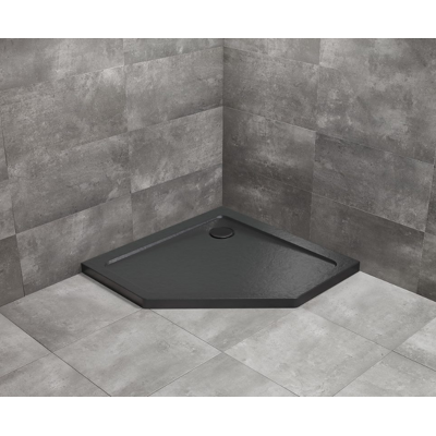 Radaway Doros Pt Stone brodzik pięciokątny 80x80x5cm czarny SDRPT8080-01-54S Radaway Doros Pt Stone brodzik pięciokątny 80x80x5cm czarny SDRPT8080-01-54S