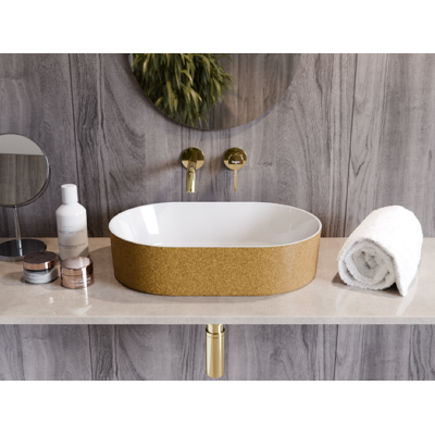 Besco - Lova Glam - Złoto - 34x53x13cm - basin Besco - Lova Glam - Złoto - 34x53x13cm - basin