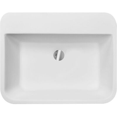 Besco Assos S-Line B&W umywalka nablatowa biało-czarna 40x50x15cm #UMD-AP-NB Besco Assos S-Line B&W umywalka nablatowa biało-czarna 40x50x15cm #UMD-AP-NB