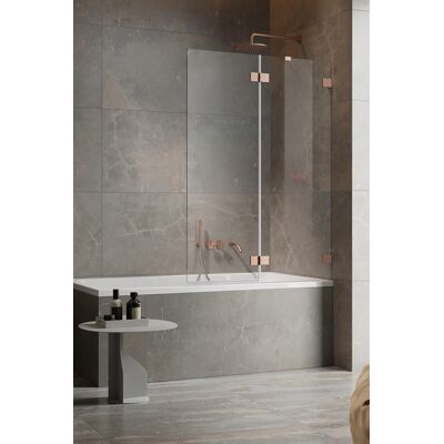 Radaway Essenza Pro Brushed Copper Pnd II parawan nawannowy 130cm prawy szczotkowana miedź 10102130-93-01R Radaway Essenza Pro Brushed Copper Pnd II parawan nawannowy 130cm prawy szczotkowana miedź 10102130-93-01R