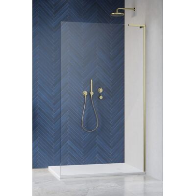 Radaway Modo SL II Brushed Gold kabina Walk-in 70x200 prawa szczotkowane złoto 10319074-99-01R Radaway Modo SL II Brushed Gold kabina Walk-in 70x200 prawa szczotkowane złoto 10319074-99-01R