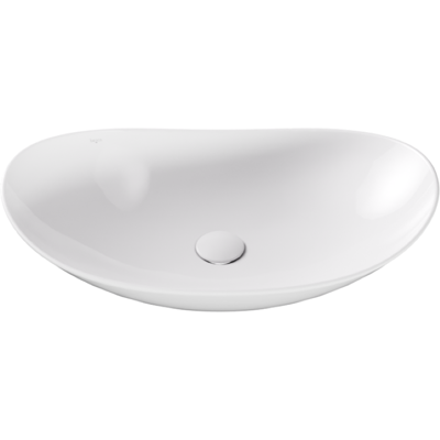 Besco Viya Cera-Line White umywalka nablatowa biała 61,5 cm biały połysk UNC-62-VIB Besco Viya Cera-Line White umywalka nablatowa biała 61,5 cm biały połysk UNC-62-VIB