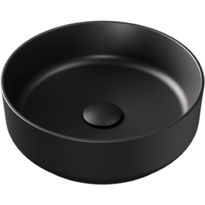 Besco Clea Cera-Line Black Matt umywalka nablatowa czarna ø 34,5 cm czarny matt UNCM-35-CLC Besco Clea Cera-Line Black Matt umywalka nablatowa czarna ø 34,5 cm czarny matt UNCM-35-CLC