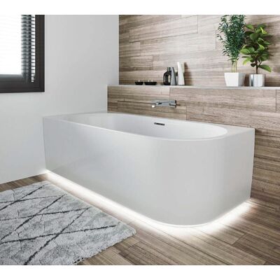Riho Desire Corner LED wanna asymetryczna Riho Fall napełnianie przez przelew z oświetleniem prawa 184x84cm B087008005 Riho Desire Corner LED wanna asymetryczna Riho Fall napełnianie przez przelew z oświetleniem prawa 184x84cm B087008005