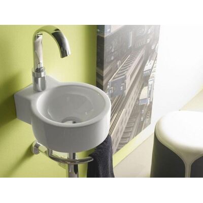 Bathco umywalka podwieszana z relingiem Sherry 28,5x33,5 cm 4905 Bathco umywalka podwieszana z relingiem Sherry 28,5x33,5 cm 4905
